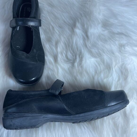 Abeo Amie Black Slip Resistant Mary Janes Sz 9 - Picture 2 of 5